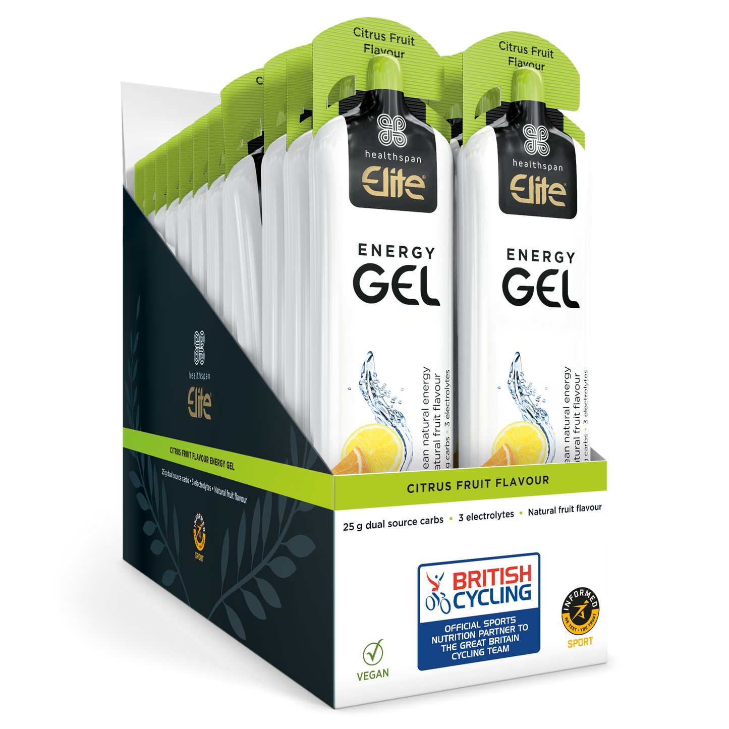 Healthspan Elite: Energy Gels (24 x 60g)