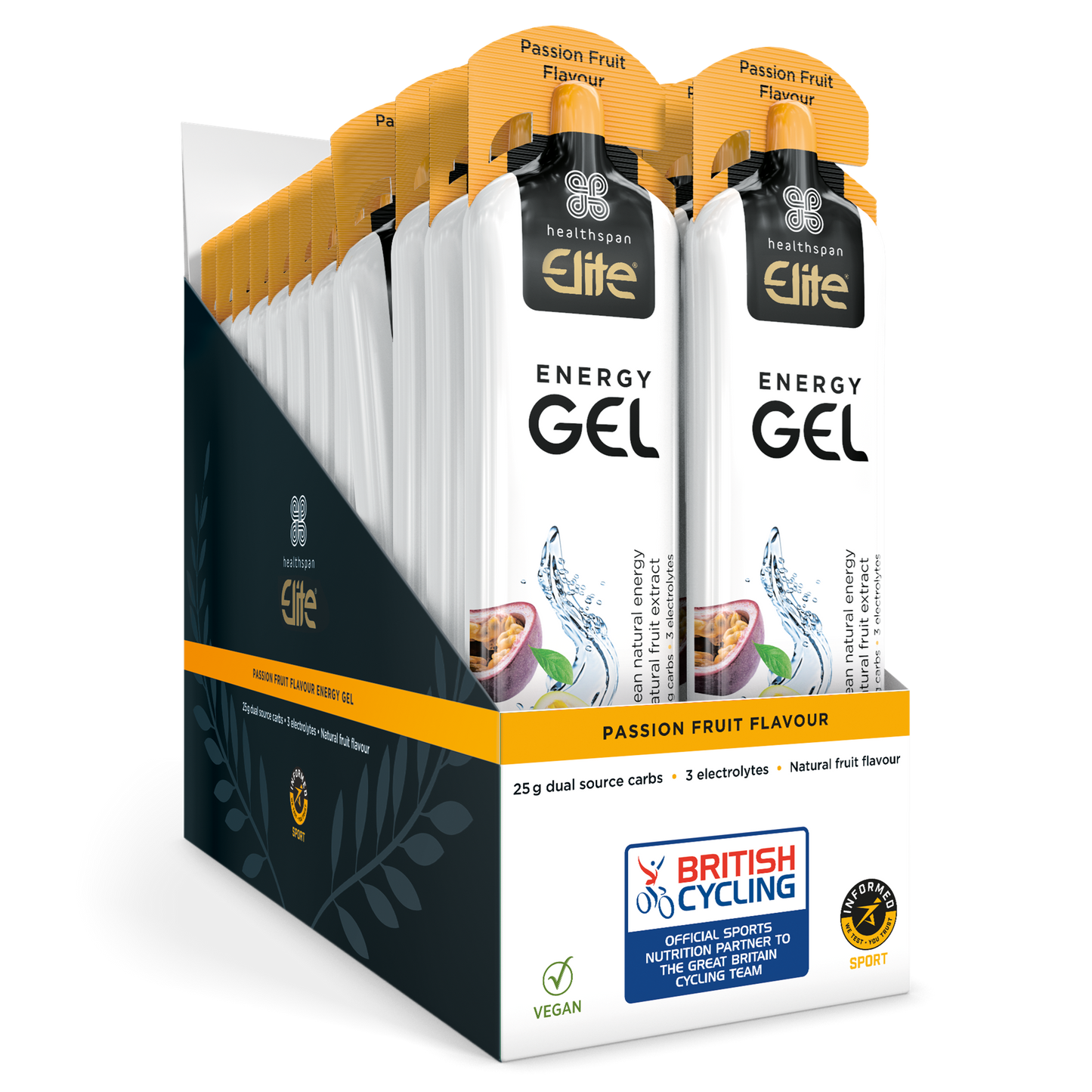 Healthspan Elite: Energy Gels (24 x 60g)