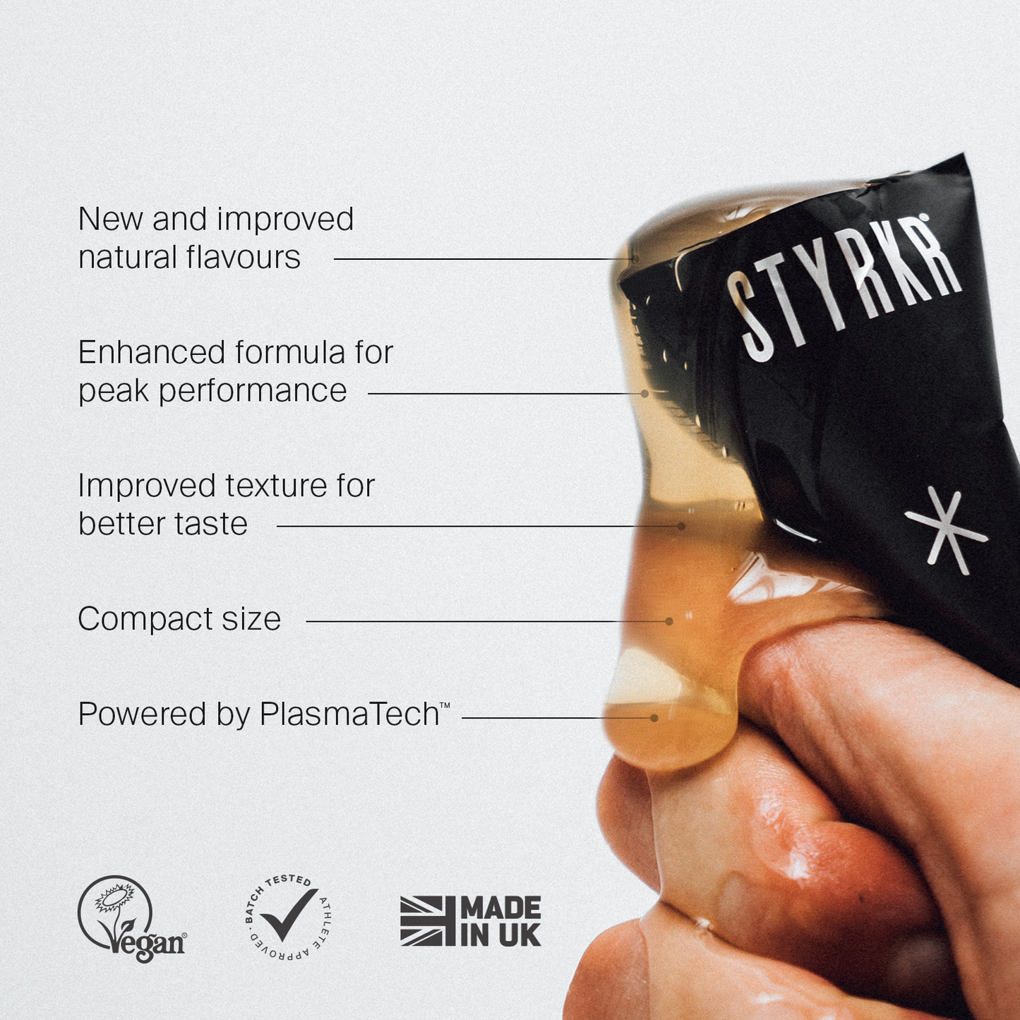 STYRKR GEL30 Caffeine Dual-Carb Energy Gel (12 x 60ml)